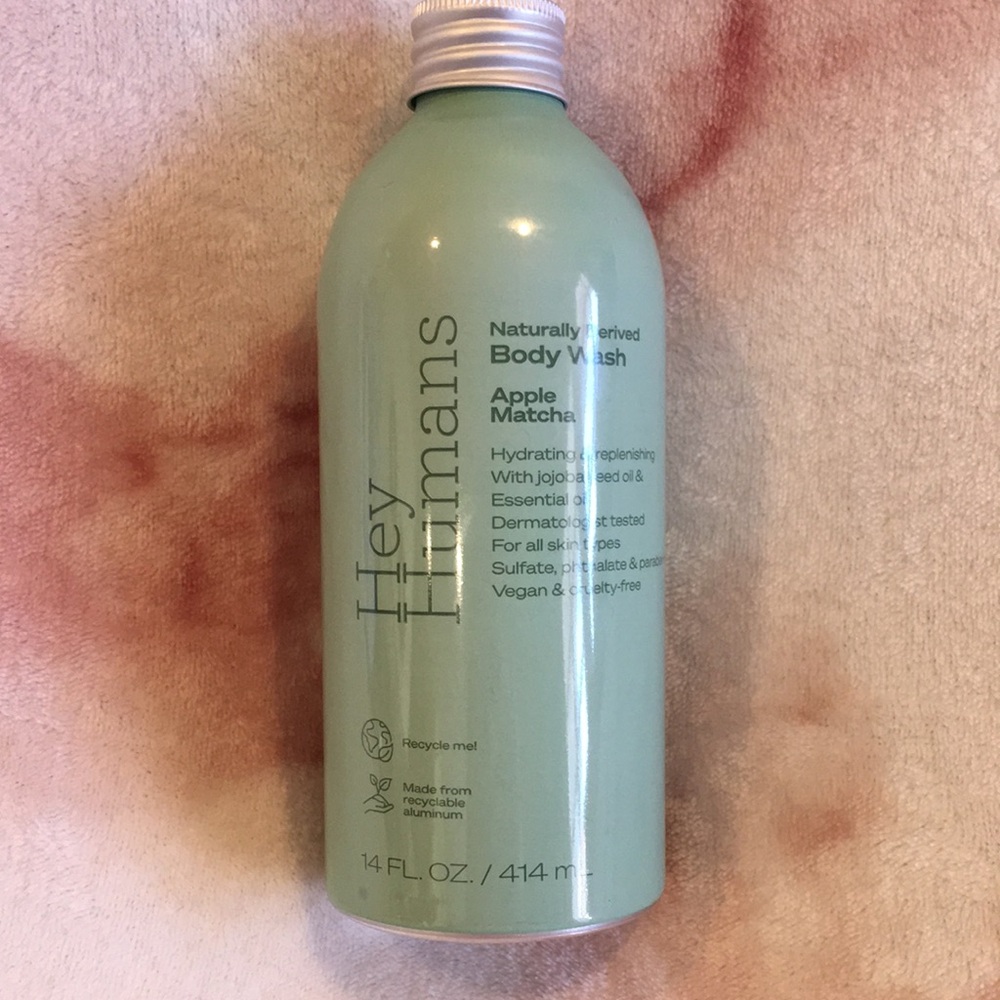 Hey Humans Scented Apple Matcha Naturally Derived Body Wash 14oz NWT vegan CF
